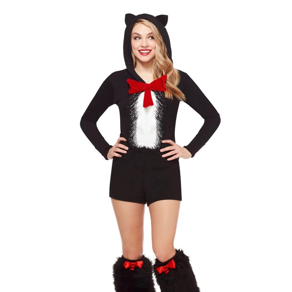 Adult Cat In The Hat Romper - Dr. Seuss small/medium